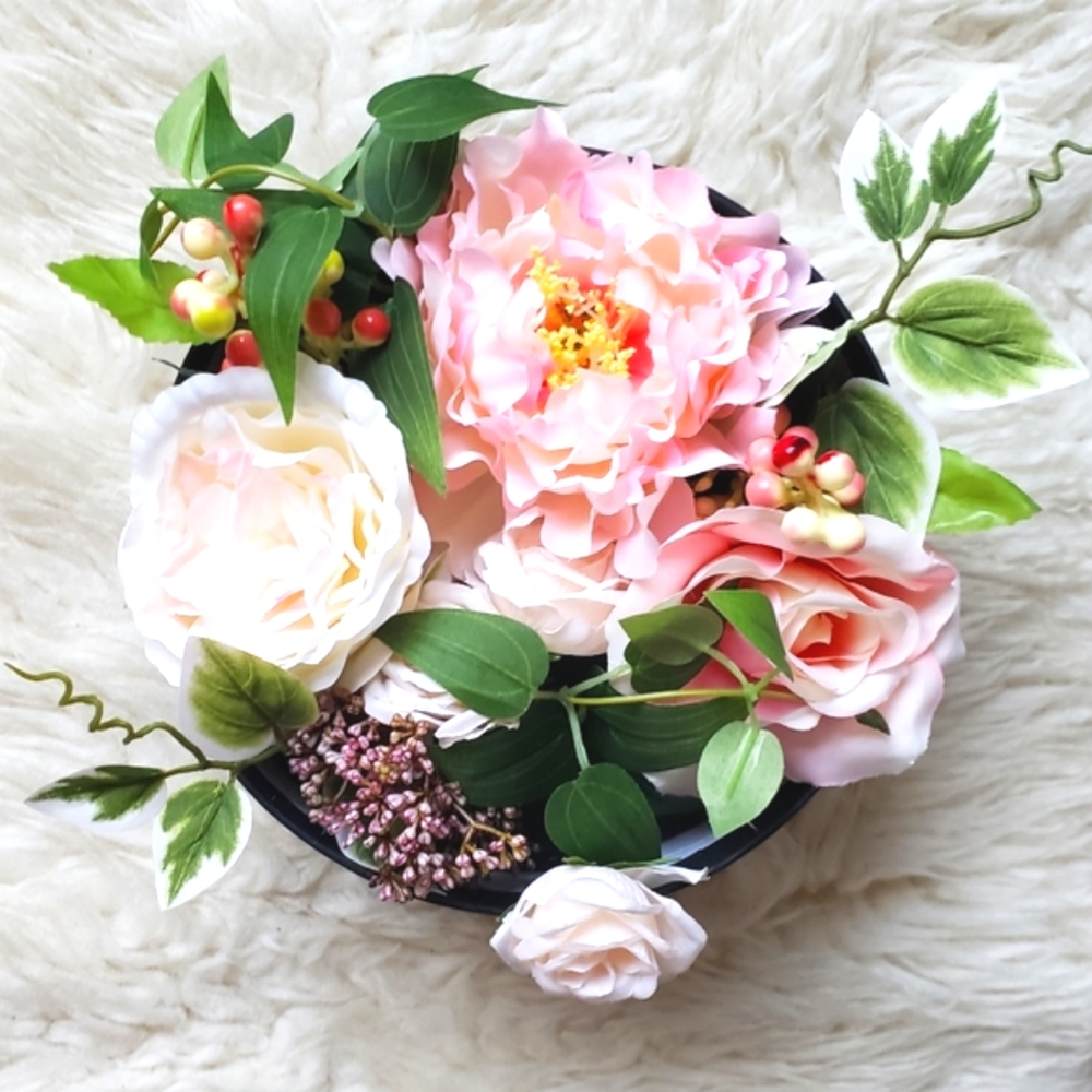 Pier 1 Imports Springtime Faux Floral Box Home Decor NWT